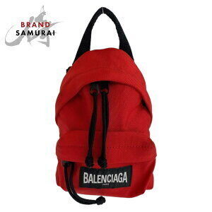 BALENCIAGA Explorer red black nylon crossbody Shoulder Bag